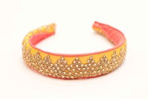 Lemon Yellow And Coral Hairband