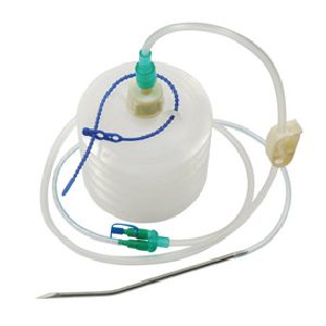 closed wound suction unit