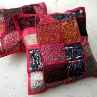 25pc Pink Embroidery Sequin Cushion Covers