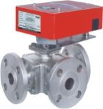 Damper Actuator Operated 3 Way Ball Valve