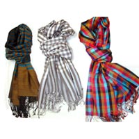 Pashmina Strap Check Plain Stole