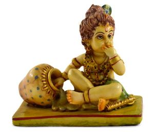 Handmade Antique Resin Baby Krishna Statues