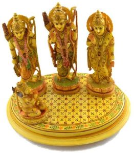 Handmade Resin Ram Darbar Statue