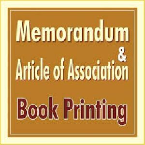 Memorandum & Article of Association Book Printing Services