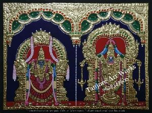 Tirupati Balaji Tanjore Painting 03