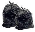 black garbage bags