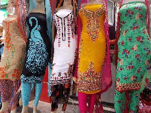 Punjabi Hand Work Unstitched Suits
