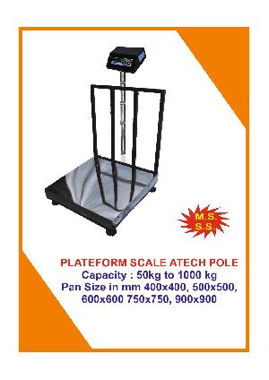 Pole Attached Platform Weighing Scale