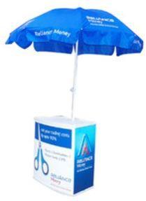 PROMO TABLE WITH UMBRELLA