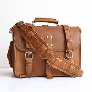Light Brown Corporate Leather Briefcase