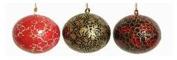 Enamel Hand Painted Christmas Ornaments