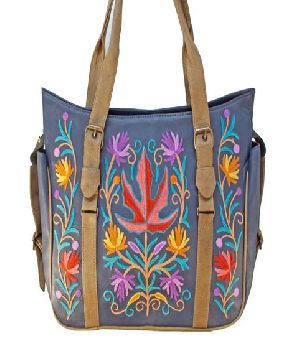 Handmade Embroidered Suede Cotton Bags