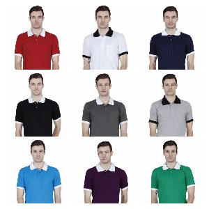 Dual Color Mens Polo T-Shirts