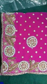Ladies Pink Fancy Saree