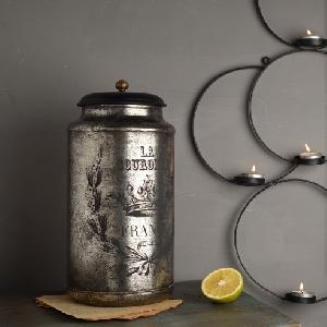 FABULIV VINTAGE SILVER ANTIQUE CONTAINER