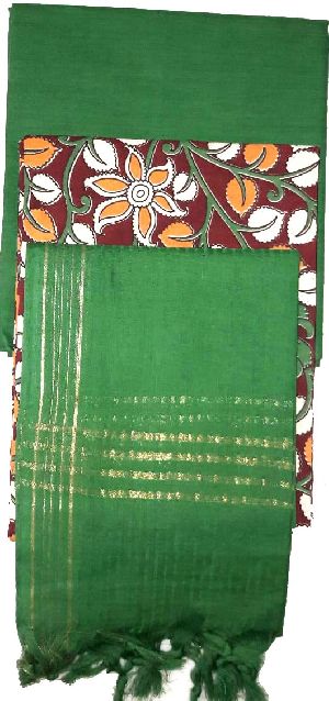 Kalamkari Silk Dress Material