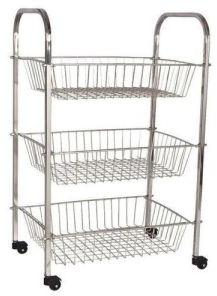 stainless steel kitchen trolley