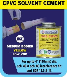 Medium Duty - Yellow colour CPVC Solvent Cement.