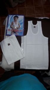 Boys White Vest