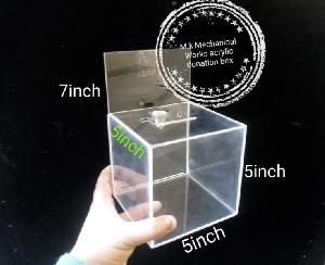 transparent acrylic donation box