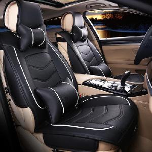 Leather Waterproof Black Car Seat Covers