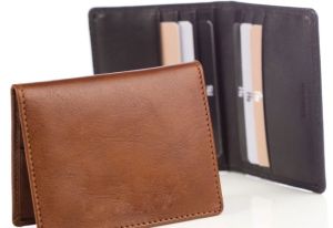 Leather credit card wallet