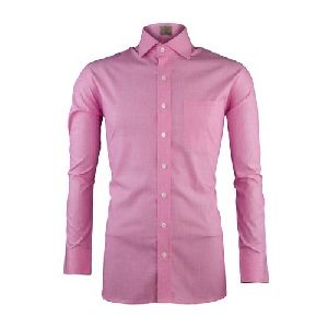 Mens Plain Pink Formal Shirts