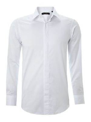 Mens Plain White Formal Shirts