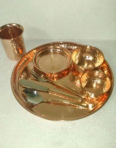 Copper Thali Set