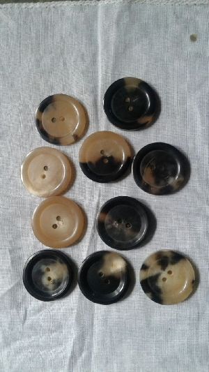 Horn Round Buttons
