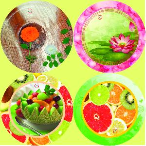Fancy paper plate raw material