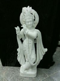 Krishna Ji White Statue