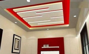 Living Room Gypsum False Ceiling Services