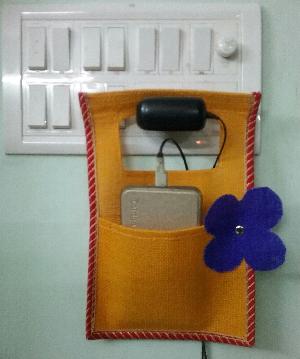 Jute Mobile Phone Charging Bags