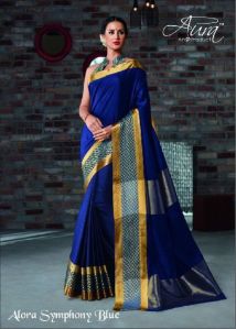 aura alora 9 cotton silk sarees