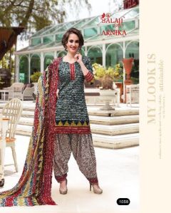 balaji arnika vol4 cotton printed churidar suits