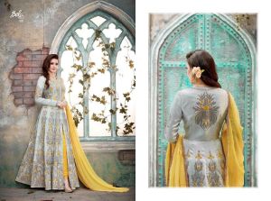 bela vintage designer heavy silk anarkalis