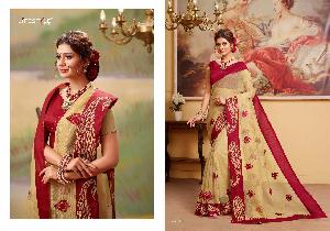 cotton embroidered sarees