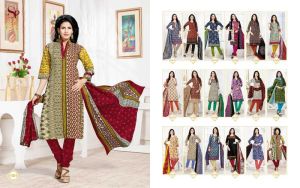 Cotton Printed Churidar Suits