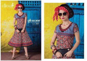 cotton printed frock kurtis