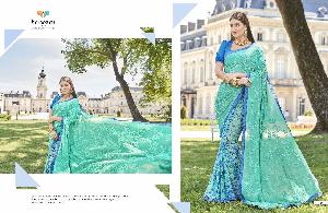 georgette embroidered designer sarees