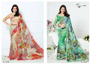 georgette printed sarees