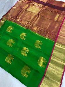 kanchi organza silk sarees