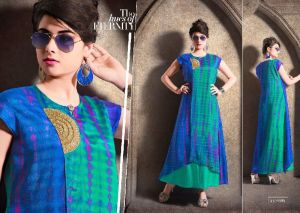 krishriyaa silkoria print mulberry silk gowns