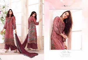 cotton satin plazo designer suits