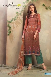 wonder collection jharokha vol19 satin printed plazo suits