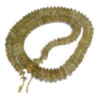 Nature Lemon Quartz Disc Rondelle Faceted Beads