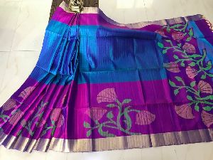 gadwal soft jute silk sarees