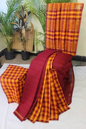 handloom cotton silk uppada checks sarees