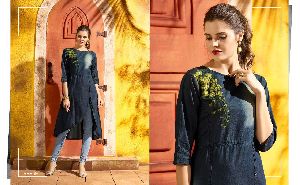 kajree shehzadi denim kurtis